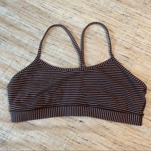 Lululemon Purple Stripe Sports Bra